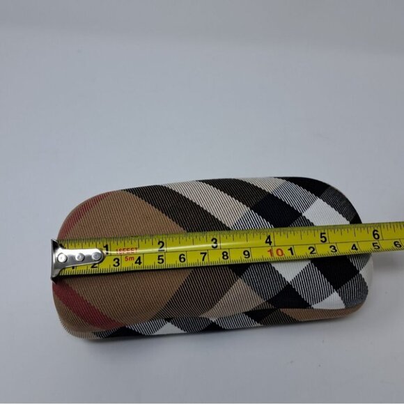NEW Burberry Sunglasses Case 2 PACK SET OF 2 Glasses Beige Nova Check 6" x 2.5" - Picture 4 of 8